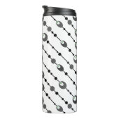 Sierkussen Abstracte retrorefornamentaal deco Thermosbeker (Geroteerd rechts)