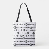 Sierkussen Abstracte retrorefornamentaal deco Tote Bag (Achterkant)