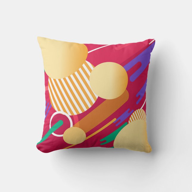 Sierkussen abstracte vormen en kleuren (Voorkant)