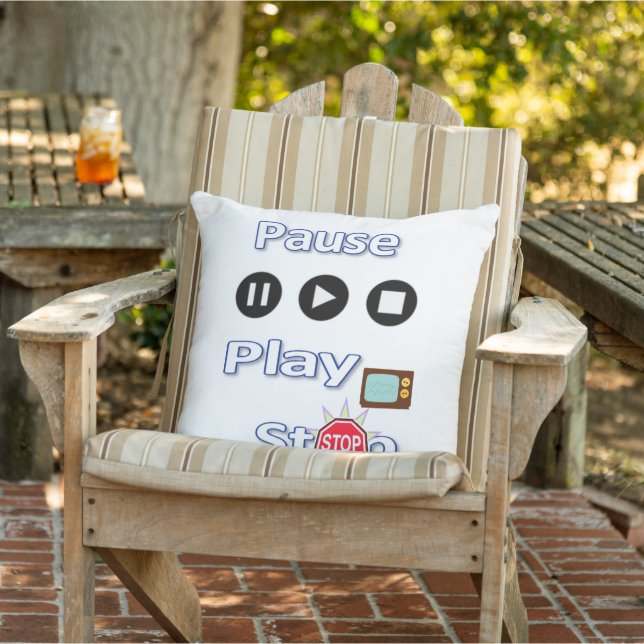 Sierkussen afspelen Pauze stoppen (Stoel)