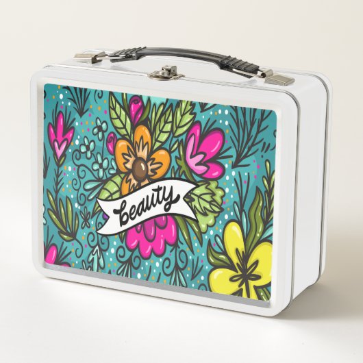 Sierkussen Beauty met Flowers (Voorkant)