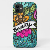 Sierkussen Beauty met Flowers Case-Mate iPhone Case (Achterkant)