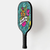 Sierkussen Beauty met Flowers Pickleball Paddle (Links)