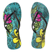 Sierkussen Beauty met Flowers Teenslippers (Voetbed)