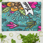 Sierkussen Beauty met Flowers Theedoek (Gevouwen)