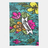 Sierkussen Beauty met Flowers Theedoek (Verticaal)