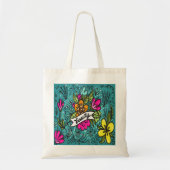 Sierkussen Beauty met Flowers Tote Bag (Voorkant)