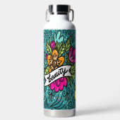 Sierkussen Beauty met Flowers Waterfles (Voorkant)