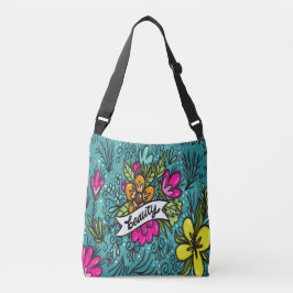Sierkussen Beauty with Flowers Crossbody Tas