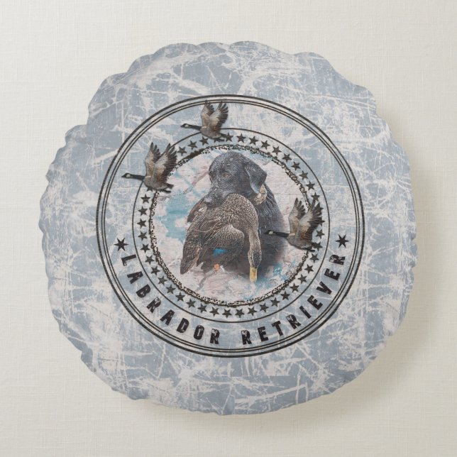 Sierkussen Beverage Coaster labrador Rond Kussen (Voorkant)