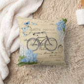 Sierkussen Bicycle Blue Hydrangea (Deken)