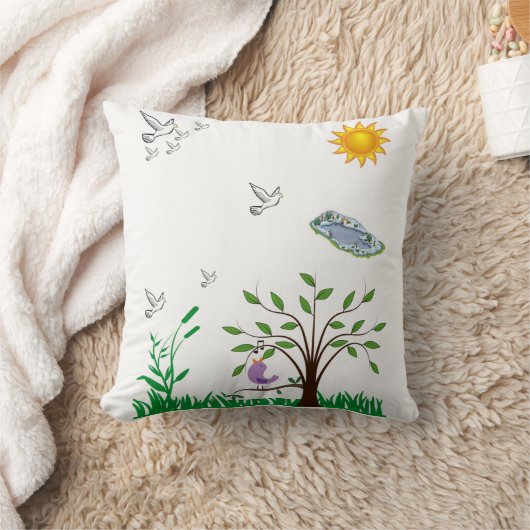 Sierkussen Bird (Deken)