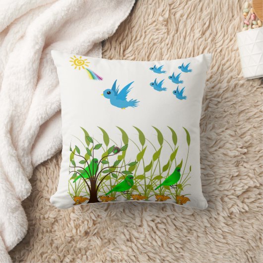 Sierkussen Bird (Deken)