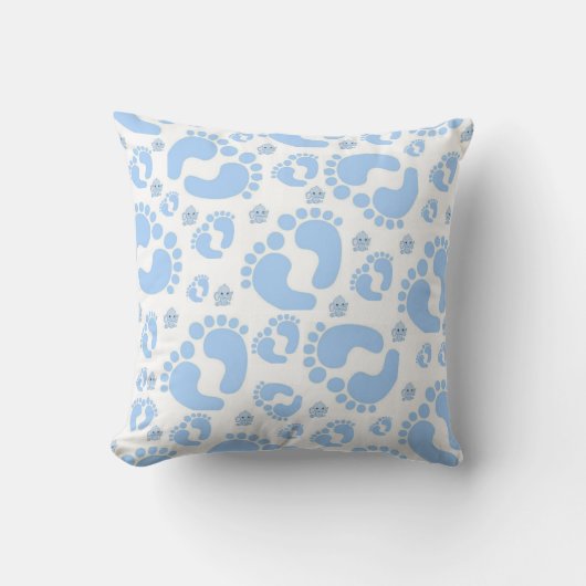 Sierkussen Blauw en wit Baby (Voorkant)