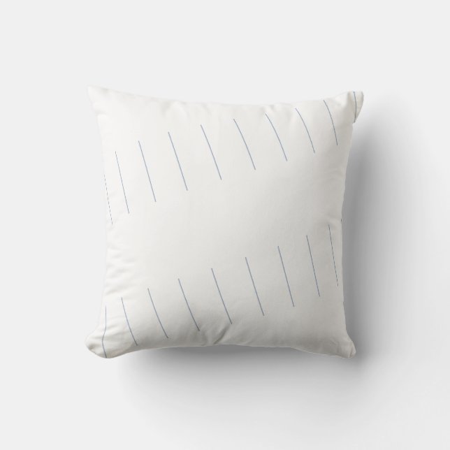 Sierkussen Blauw & Witte Streep (Voorkant)