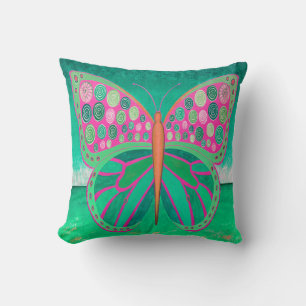 Sierkussen blauwgroen Ocean Butterfly
