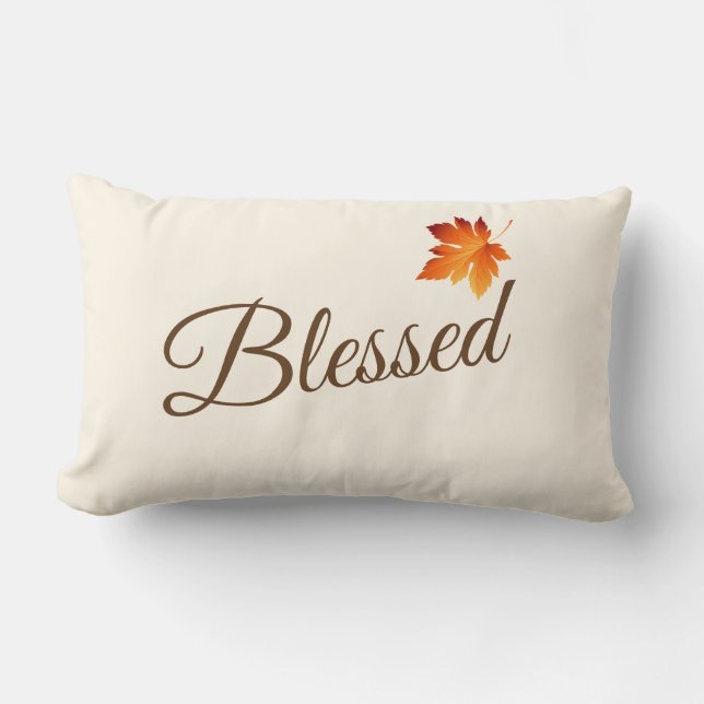 Sierkussen-Blessed Lumbar Pillow Kussen (Voorkant)