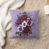 Sierkussen Boeket Viooltjes (Deken)