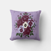 Sierkussen Boeket Viooltjes (Voorkant)