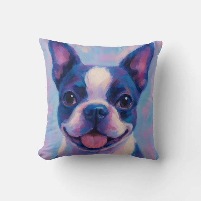 Sierkussen Boston Terrier (Voorkant)
