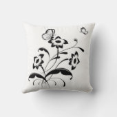 Sierkussen/botervliegen en bloemen kussen (Achterkant)