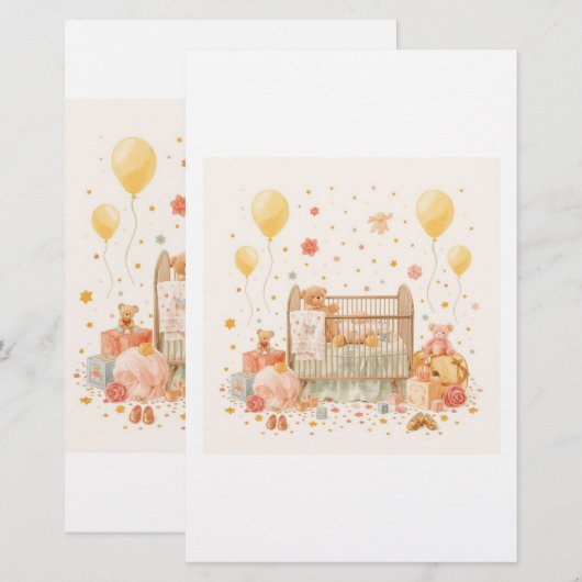 Sierkussen Briefpapier (Voorkant / Achterkant)