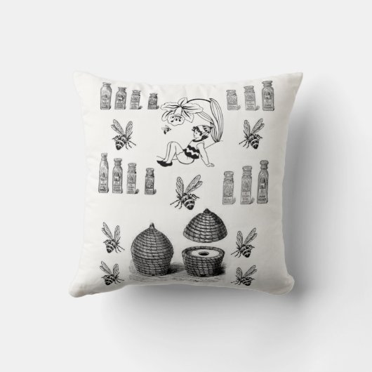 Sierkussen Bumblebee (Achterkant)