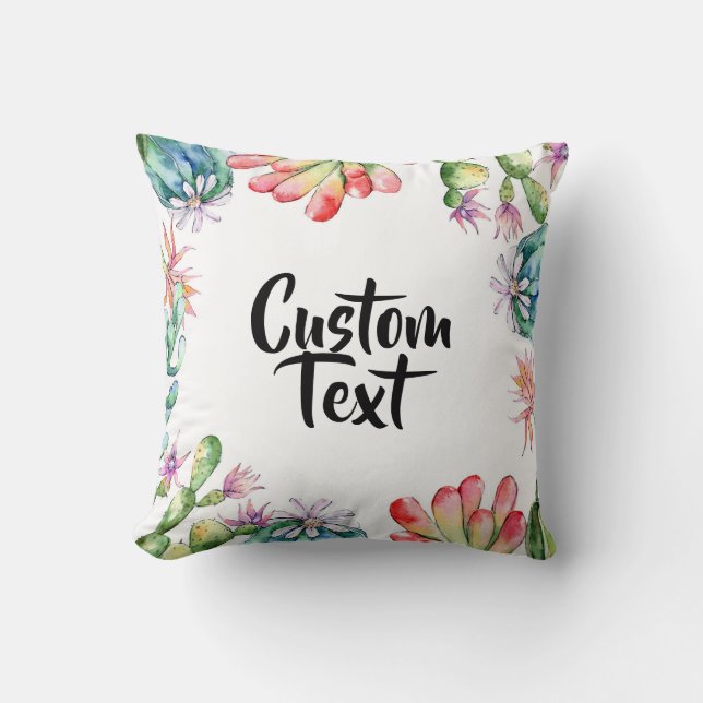 Sierkussen - Cacti & Succs (aangepaste tekst) (Voorkant)