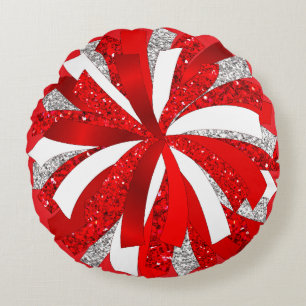 Sierkussen Cheerleader Pom Pom gepersonaliseerd Rond Kussen