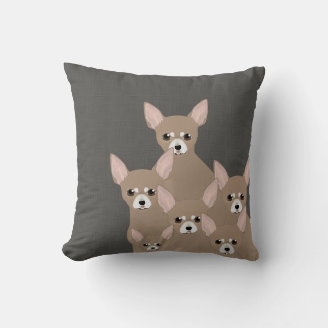 Sierkussen Chihuahuas (Voorkant)