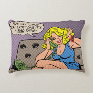Sierkussen "Crazy Cat Lady" Accent Kussen