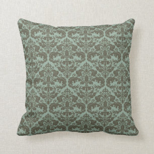 Sierkussen - Damask Pattern (Sage)