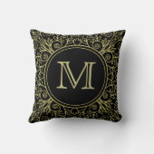 Sierkussen decoratief grensmonogram (Achterkant)