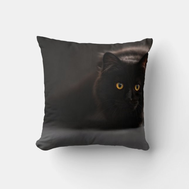 Sierkussen | Design van schattige zwarte katten (Voorkant)