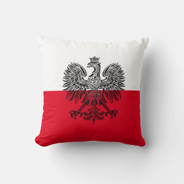 Sierkussen Eagle Flag Polen (Voorkant)