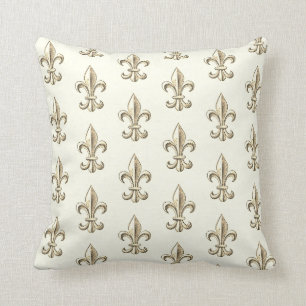 Sierkussen Elegant Fleur de Lis Pattern