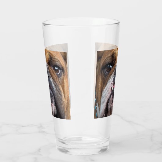 Sierkussen Engelse Bulldog Glas (Rechts)