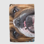 Sierkussen Engelse Bulldog Golfhanddoek (Voorkant)