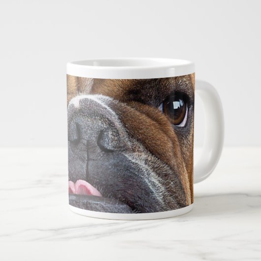 Sierkussen Engelse Bulldog Grote Koffiekop (Voorkant rechts)