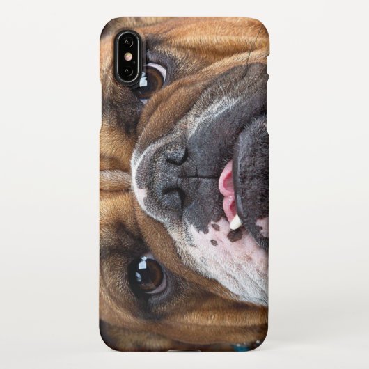 Sierkussen Engelse Bulldog iPhone Hoesje (Achterkant)