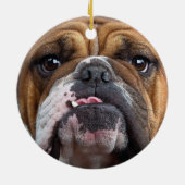 Sierkussen Engelse Bulldog Keramisch Ornament (Achterkant)