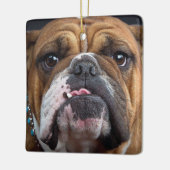 Sierkussen Engelse Bulldog Keramisch Ornament (Links)