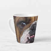 Sierkussen Engelse Bulldog Latte Mok (Linkerhoek)
