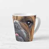 Sierkussen Engelse Bulldog Latte Mok (Rechterhoek)