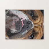 Sierkussen Engelse Bulldog Legpuzzel (Horizontaal)