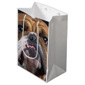 Sierkussen Engelse Bulldog Medium Cadeauzakje (Voorkant Gekanteld)