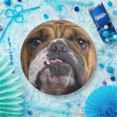 Sierkussen Engelse Bulldog Papieren Bordje (Feest)