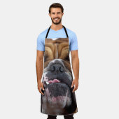 Sierkussen Engelse Bulldog Schort (Gedragen)