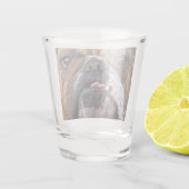 Sierkussen Engelse Bulldog Shot Glas (Achterkant)