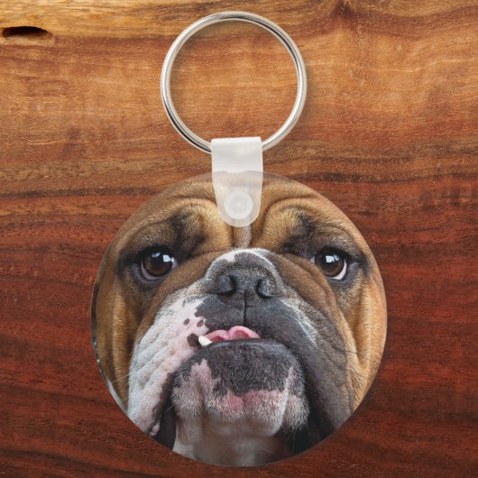 Sierkussen Engelse Bulldog Sleutelhanger (Voorkant)
